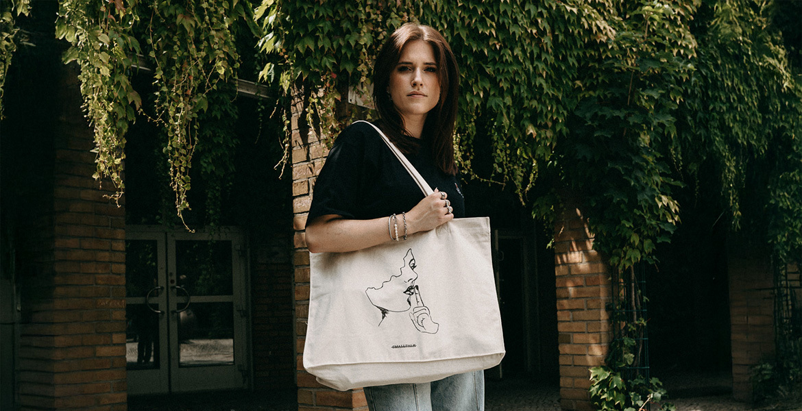  SMALLTALK, Totebag - Ecru 